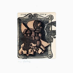 Gaetano Pompa, Fragment, Etching, 1980s