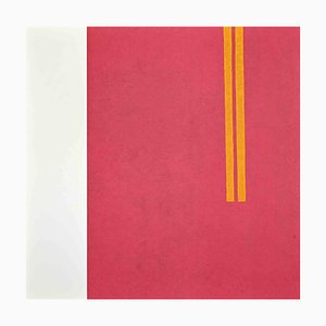 Eleni Zerva, Green Cosmos, Fuchsia, Lithographie, 1971