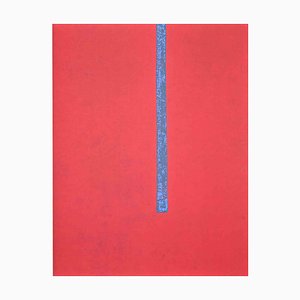 Eleni Zerva, Green Cosmos, Red, Lithograph, 1971
