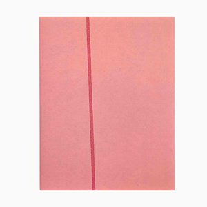 Eleni Zerva, Green Cosmos, Pink, Lithograph, 1971