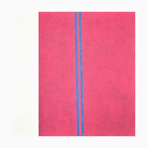 Lithographie Eleni Zerva, Green Cosmos, Violet, 1971