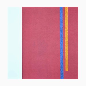 Lithographie Eleni Zerva, Green Cosmos, Violet, 1971