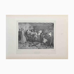 Auguste Raffet, Batterie Couverte, Lithograph, 1837