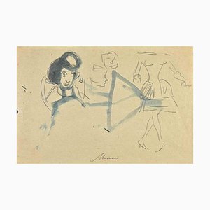 Mino Maccari, Sketch, Watercolor, 1930s