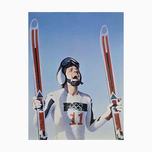 The Winner XIV Olympic Winter Games Sarajevo Poster by Gottfried Helnwein, 1984