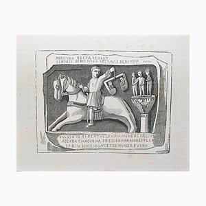 Gaetano Giarre, Tomb of the Blessed Alberto da Bergamo, Etching, 1844
