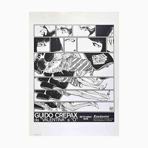 After Guido Crepax, from "Valentina" to "O", Vintage Offset Print, 1976