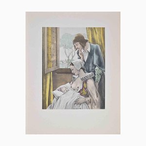 Umberto Brunelleschi, The Family, Lithograph, 1930s
