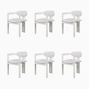 Italian Dining Chairs in the style of Afra & Tobia Scarpa, 1960s, Set of 6