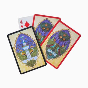Mid-Century Deck of Playing Cards from Harrods of London, 1950s, Set of 52