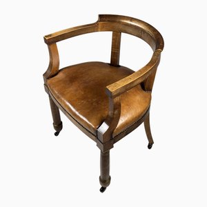 Empire Mahogany Desk Chair, 19th Century