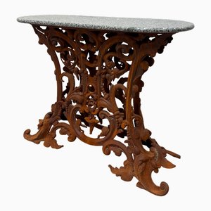 Antique Cast Iron Console Table