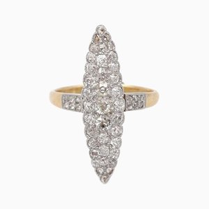 Marquise Navette Diamond Ring