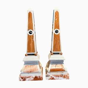 Antike Obelisken aus Carrara Marmor, 2 . Set