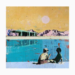 Dan Parry Jones, Across the Pool, 2024, Techniques mixtes