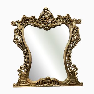 Ornate Rococo Style Gilt Mirror