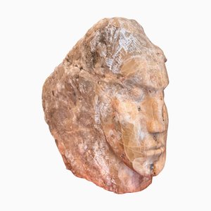 Large Marble Head Sculpture in the style of Emily Young, 1960