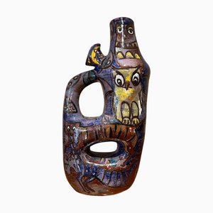 Grand Vase d'Art en Céramique Vernie Pesaro, 1960