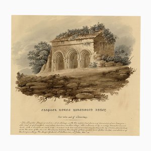 Haughmond Abbey Chapter House, Shrewsbury, 1832, Watercolour