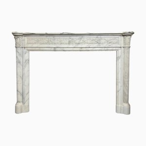 Großer antiker Louis XVI Kamin aus Marmor, 19. Jh., 1850