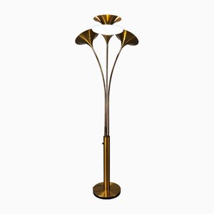 Lampadaire en Laiton, 1970s