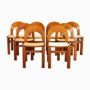 A. Caraceni zugeschriebene Arcadia Stühle für Tagliabue, 1970, 8er Set