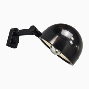 Schwarze Wandlampen aus Kunststoff von Adalberto Dal Lago für Kartell, 1970