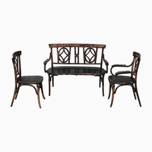 Living Room Set from Baumann, 1900s, Set of 3
