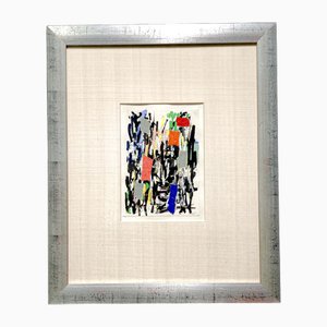 Andre Van Der Vossen, Mid-Century Abstract Composition, 1950s, Mixed Media and Paper Collage