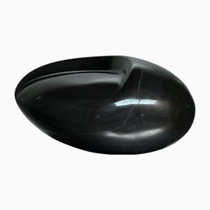 Mid-Century Moderne Architekturskulptur aus schwarzem Marmor, 1960er