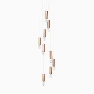Copper Colored Cascading Light by Raak Amsterdam