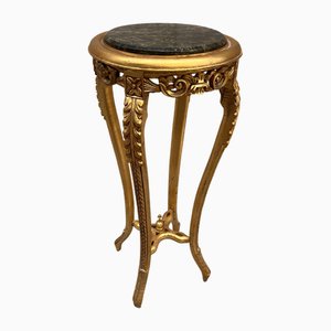 French Perch in Wood Gold and Green Marble, 1890s