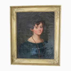 French Artist, Portrait of a Women, 1890s-1910s, Oil on Canvas, Framed