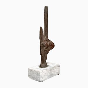 Dutch Mid-Century Modern Abstract Bronze Sculpture, 1970s