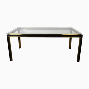 Glass and Brass Table, 1970s