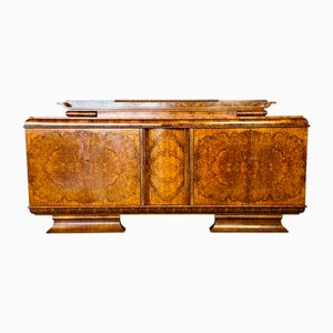 Aparador francés Art Déco de nogal de Jules Leleu, 1930