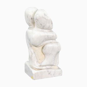 Mario Orsonga, Abstract Figurative Sculpture, 1980s, Marble