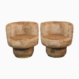 Fauteuils Pop en Peluche, Set de 2