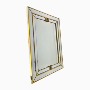 Faceted Regency Wall Mirror by Deknudt, Belgium, 1970s