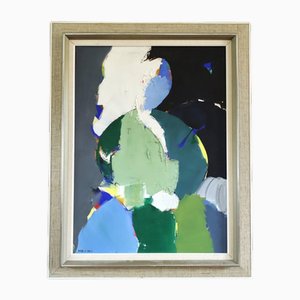 La forma del pensamiento, pintura al óleo grande, enmarcado