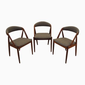 Dänische Teak Stühle, 1970er, 3er Set