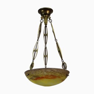 Lampe en Pâte de Verre par G. Ve Croismare Muller pour Muller Frères, 1920s
