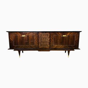 Long Art Deco Sideboard in Macassar by André Arbus, 1950