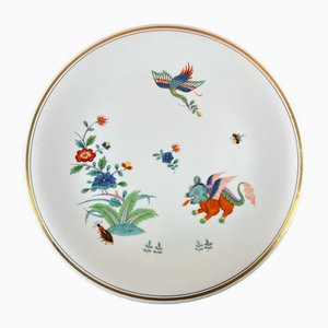 Plato de pared grande de porcelana de Meissen