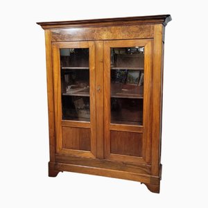 Louis Philippe Bücherregal aus Nussholz, 1830er