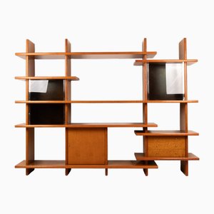 Crossing Bookcase by Giovanni Offredi for Saporiti, 1970s
