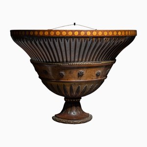Cesta para flores de pared, década de 1800
