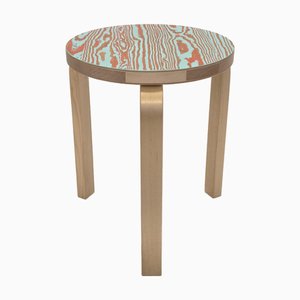 Vintage Coloring Stool by Alvar Aalto for Artek, 2019