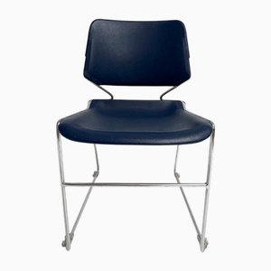 Silla Matrix Krueger en azul oscuro de Thomas Tolleson, años 70