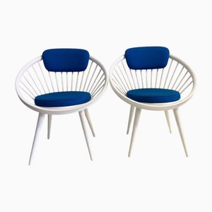 Set of Circle Chairs by Yngve Ekström, 1960s